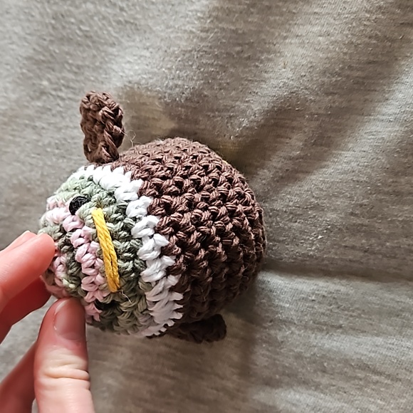 Other - Pink Camo Crochet Duck 100% Cotton